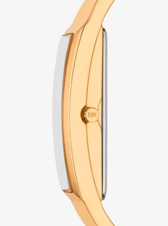 Reloj brazalete Yazmeen en tono dorado