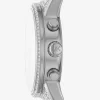 Reloj Bryant con pavé en tono plateado