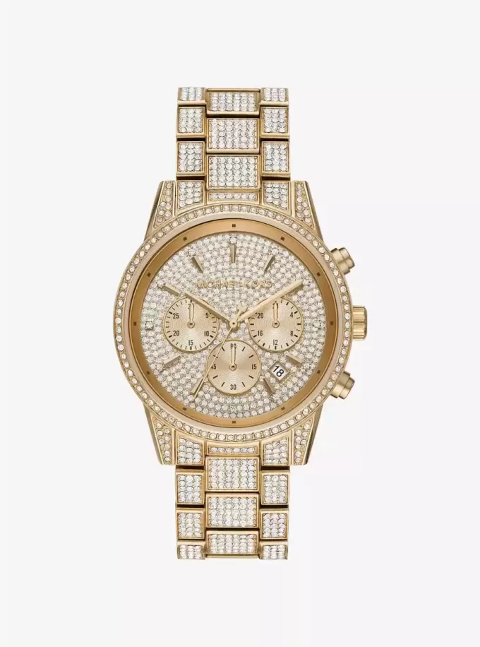 Reloj Bryant Pavé en tono dorado
