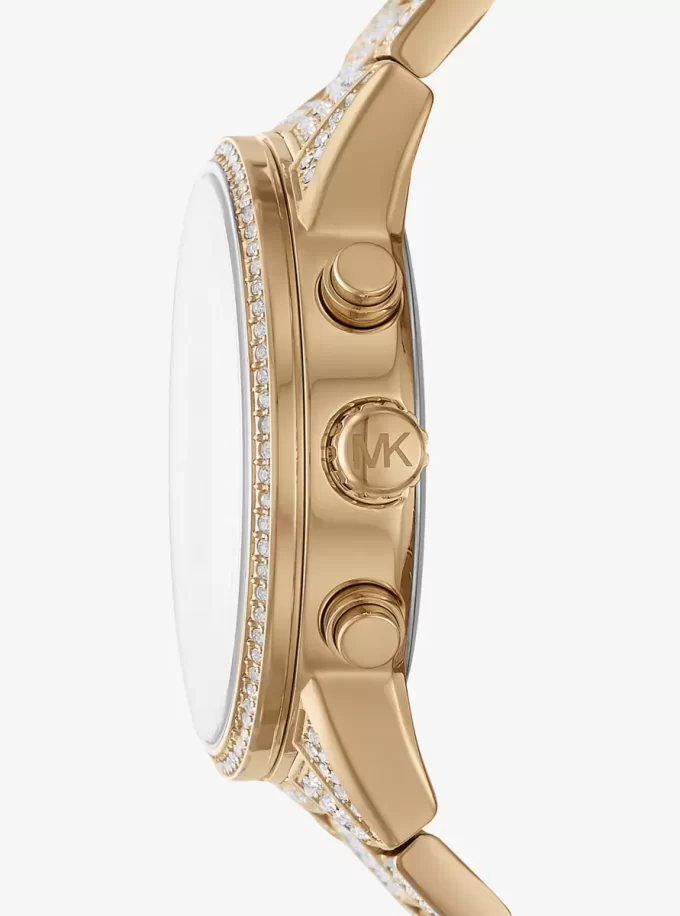 Reloj Bryant Pavé en tono dorado