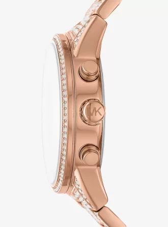 Reloj Bryant Pavé en tono oro rosa