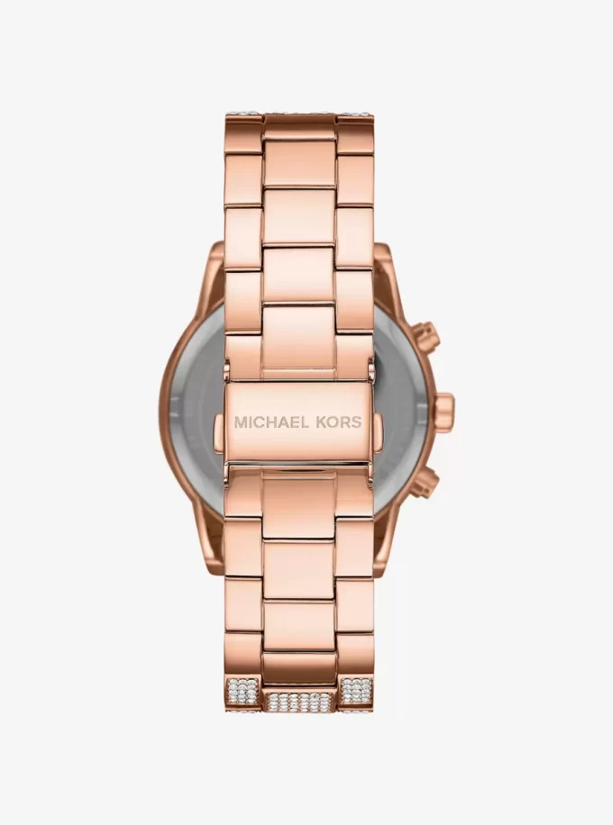 Reloj Bryant Pavé en tono oro rosa