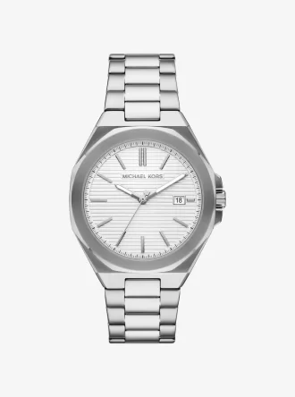 Reloj Callum en tono plateado