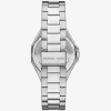 Reloj Callum Pavé de gran tamaño en tono plateado