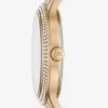 Reloj con pavé en tono dorado Reloj con pavé en tono dorado