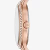 Reloj con pavé en tono oro rosa Reloj con pavé en tono oro rosa