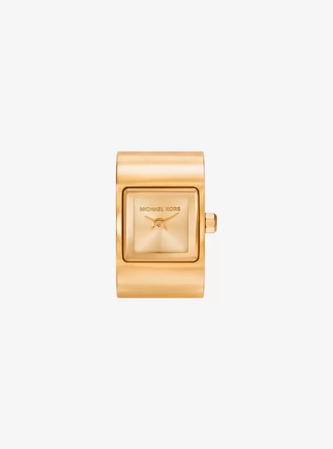 Reloj de anillo Darrington en tono dorado