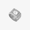 Reloj de anillo Darrington Pavé plateado