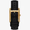 Reloj Essex de piel con relieve de cocodrilo y tono dorado