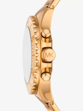 Reloj Everest de gran tamaño en tono dorado