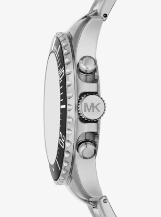 Reloj Everest de gran tamaño en tono plateado