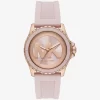 Reloj Everest extragrande en tono oro rosa y silicona