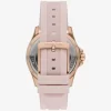 Reloj Everest extragrande en tono oro rosa y silicona