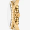 Reloj Everest Pavé Dorado de Gran Tamaño Reloj Everest Pavé Dorado de Gran Tamaño