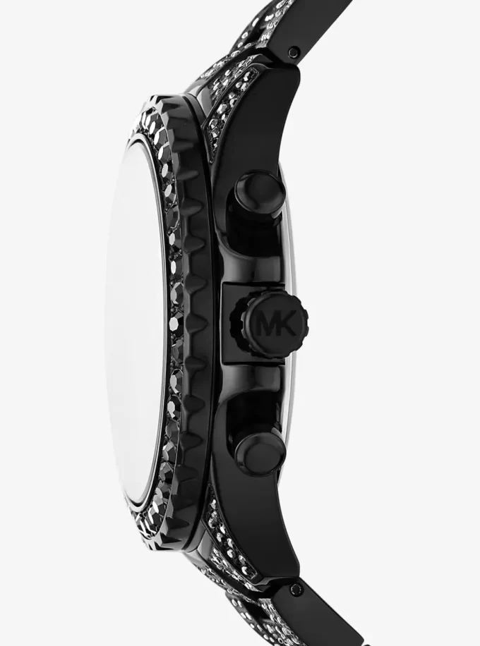 Reloj Everest Pavé extragrande en tono negro Reloj Everest Pavé extragrande en tono negro