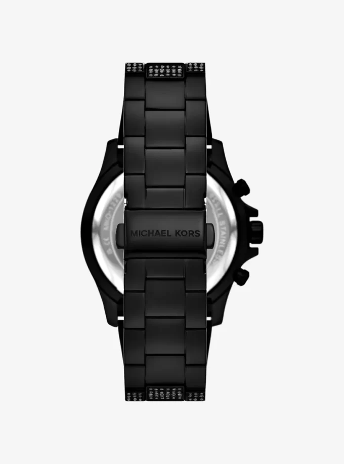 Reloj Everest Pavé extragrande en tono negro Reloj Everest Pavé extragrande en tono negro