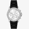 Reloj Everest Pavé extragrande en tono plateado Reloj Everest Pavé extragrande en tono plateado