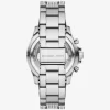 Reloj Everest Pavé extragrande en tono plateado Reloj Everest Pavé extragrande en tono plateado