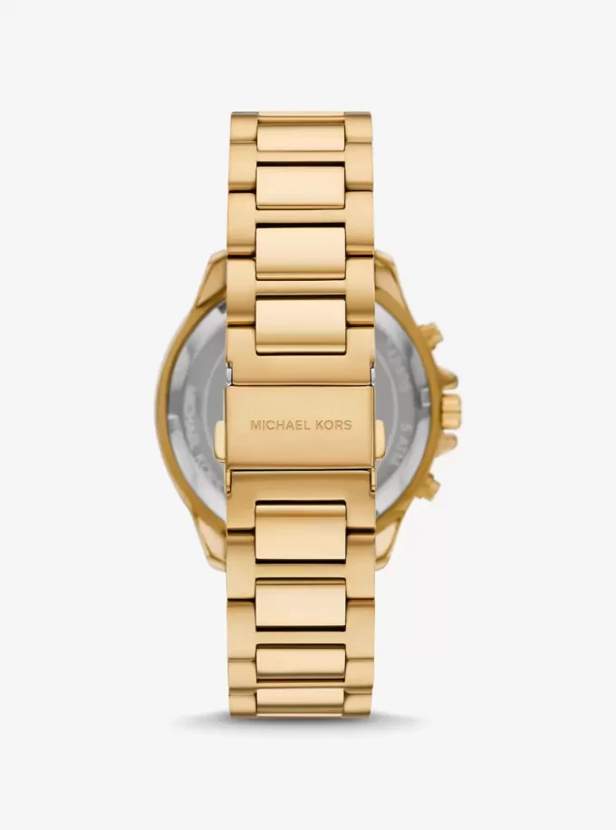 Reloj extragrande en tono dorado salvia Reloj extragrande en tono dorado salvia