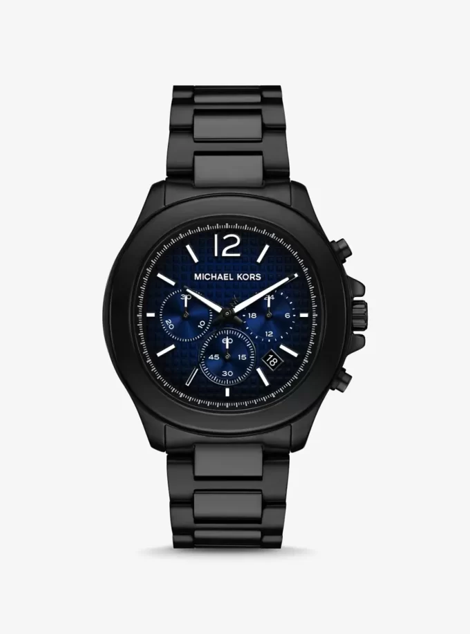 Reloj extragrande en tono negro salvia Reloj extragrande en tono negro salvia