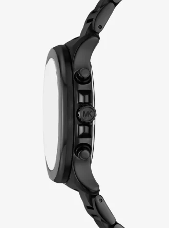Reloj extragrande en tono negro salvia
