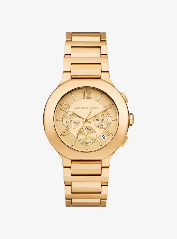 Reloj Gramercy de gran tamaño en tono dorado Reloj Gramercy de gran tamaño en tono dorado