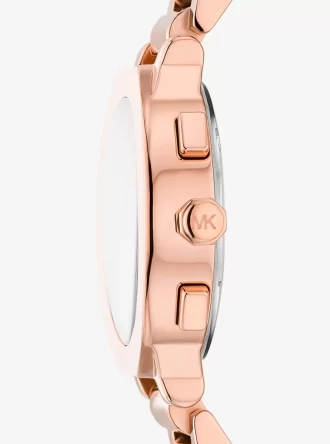 Reloj Gramercy extragrande en tono oro rosa