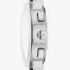 Reloj Gramercy plateado de gran tamaño Reloj Gramercy plateado de gran tamaño