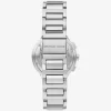 Reloj Gramercy plateado de gran tamaño Reloj Gramercy plateado de gran tamaño
