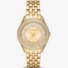 Reloj Harlowe Pavé en tono dorado