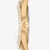 Reloj Harlowe Pavé en tono dorado
