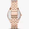 Reloj Harlowe Pavé en tono oro rosa