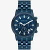 Reloj Hutton de gran tamaño en tono azul Reloj Hutton de gran tamaño en tono azul