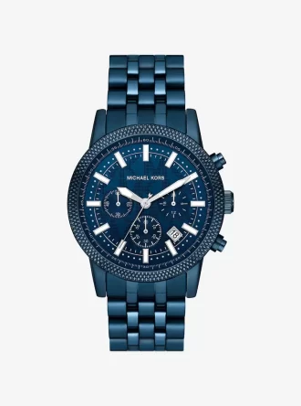 Reloj Hutton de gran tamaño en tono azul