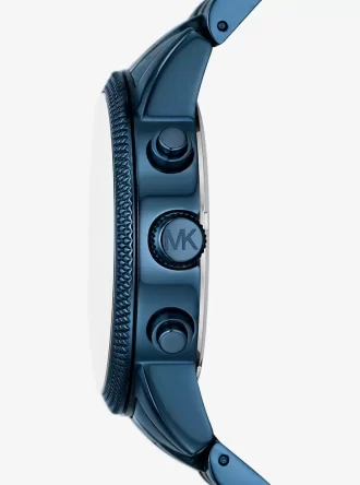 Reloj Hutton de gran tamaño en tono azul
