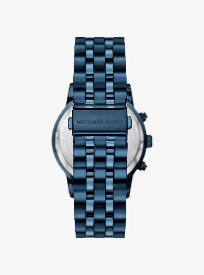Reloj Hutton de gran tamaño en tono azul Reloj Hutton de gran tamaño en tono azul