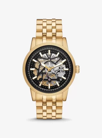Reloj Hutton extragrande en tono dorado