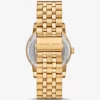 Reloj Hutton extragrande en tono dorado Reloj Hutton extragrande en tono dorado