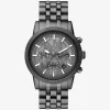 Reloj Hutton Gunmetal de gran tamaño Reloj Hutton Gunmetal de gran tamaño
