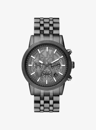 Reloj Hutton Gunmetal de gran tamaño