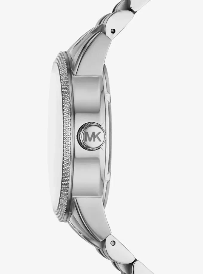 Reloj Hutton plateado de gran tamaño Reloj Hutton plateado de gran tamaño