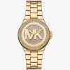 Reloj Lennox con pavé en tono dorado Reloj Lennox con pavé en tono dorado