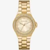 Reloj Lennox con pavé en tono dorado Reloj Lennox con pavé en tono dorado