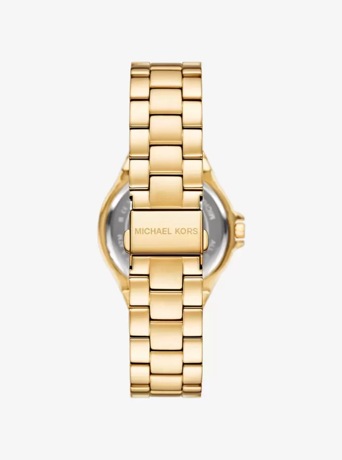 Reloj Lennox con pavé en tono dorado Reloj Lennox con pavé en tono dorado