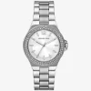 Reloj Lennox con pavé en tono plateado Reloj Lennox con pavé en tono plateado