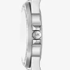 Reloj Lennox con pavé en tono plateado Reloj Lennox con pavé en tono plateado