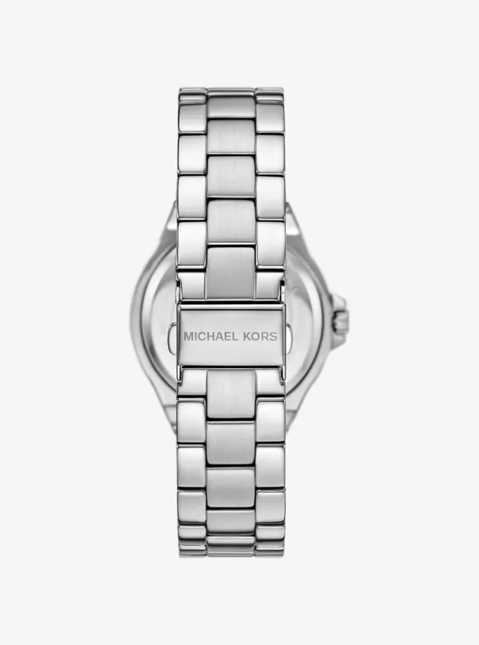 Reloj Lennox con pavé en tono plateado Reloj Lennox con pavé en tono plateado