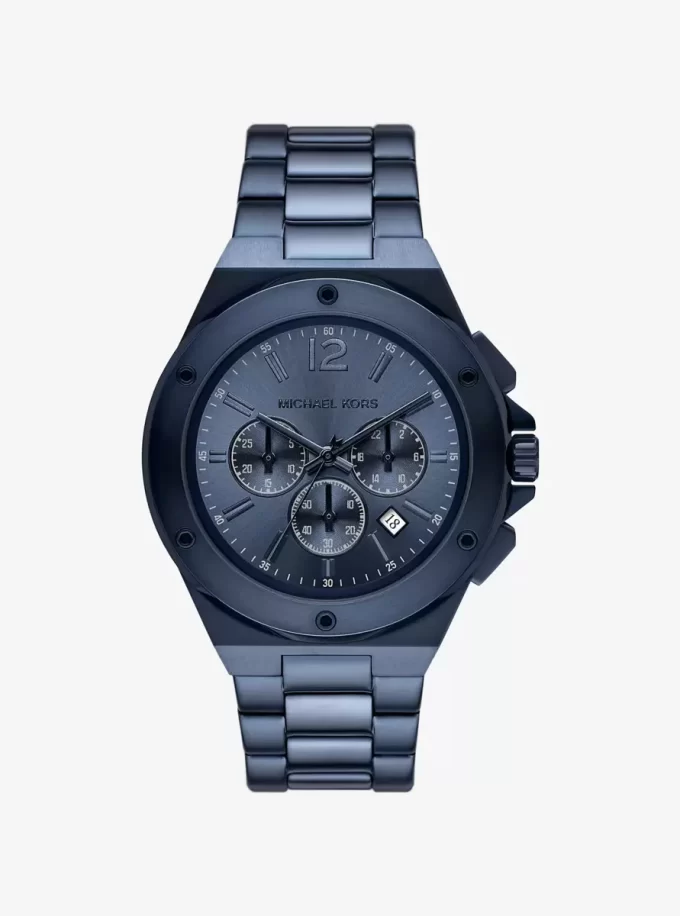 Reloj Lennox de gran tamaño en tono azul Reloj Lennox de gran tamaño en tono azul
