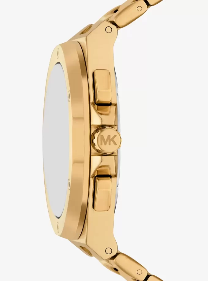 Reloj Lennox de gran tamaño en tono dorado