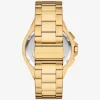 Reloj Lennox de gran tamaño en tono dorado